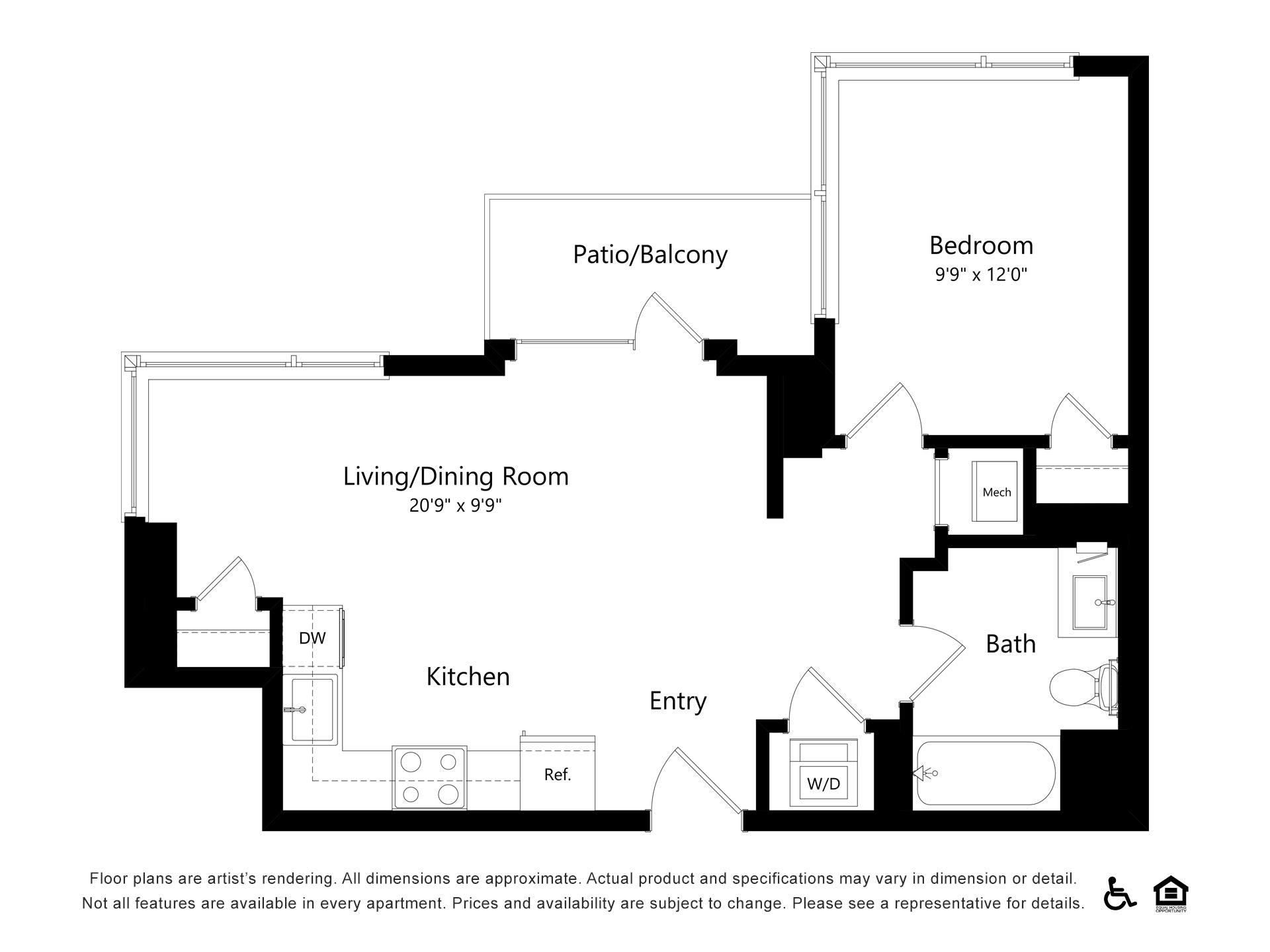 Floor plan layout diagram for A31